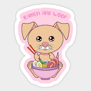 All I Need is ramen and dogs, ramen and dogs Sticker